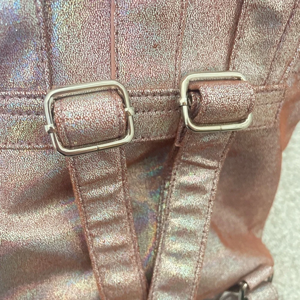 Wild Fable mini backpack sparkly iridescent pink NWOT